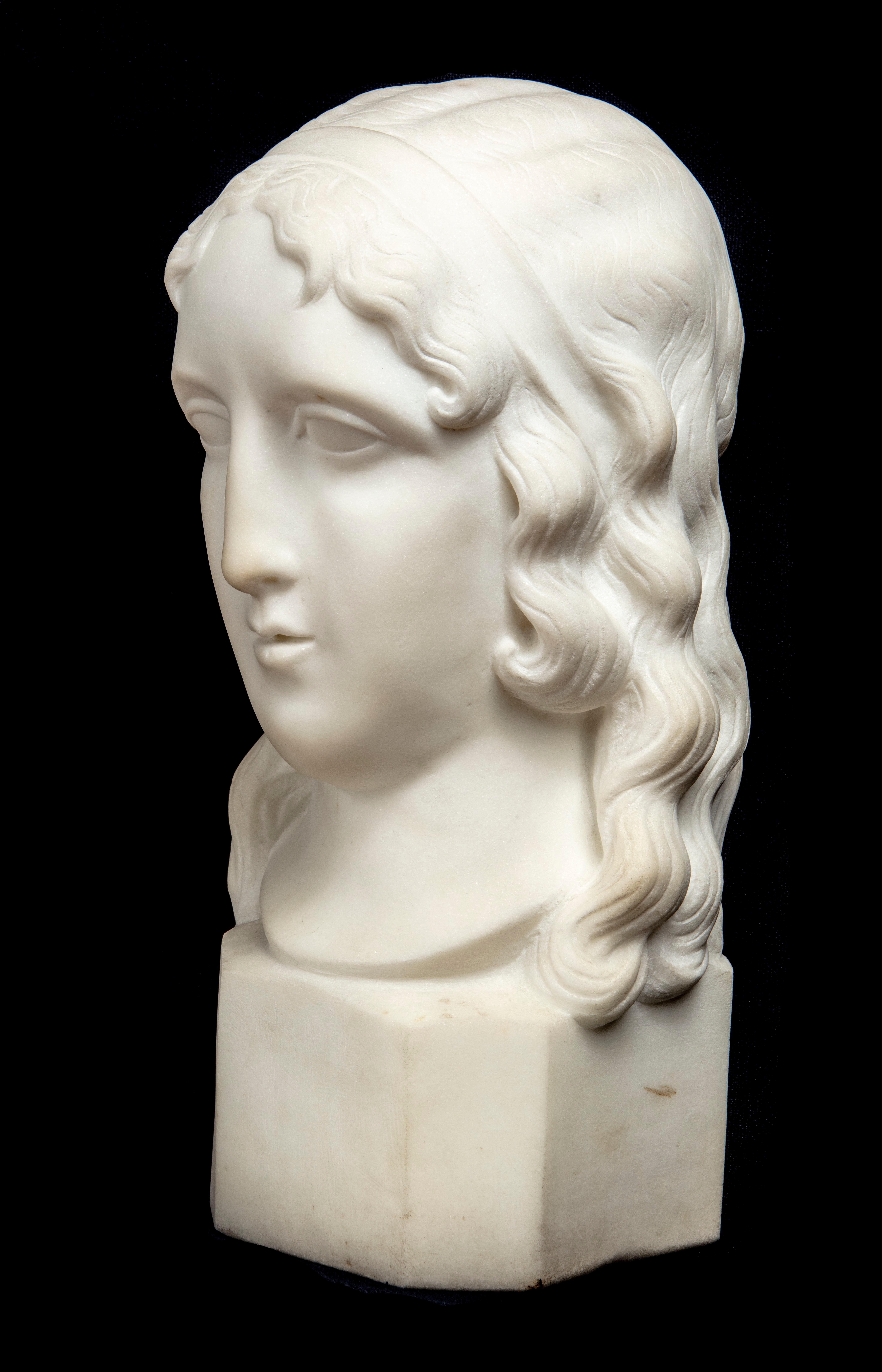Testa classica - Figurative Sculpture Beige di Elie Nadelman