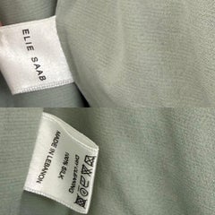 ELIE SAAB 2008 Abito da sera vintage in seta blu etereo Maxi abito da sposa