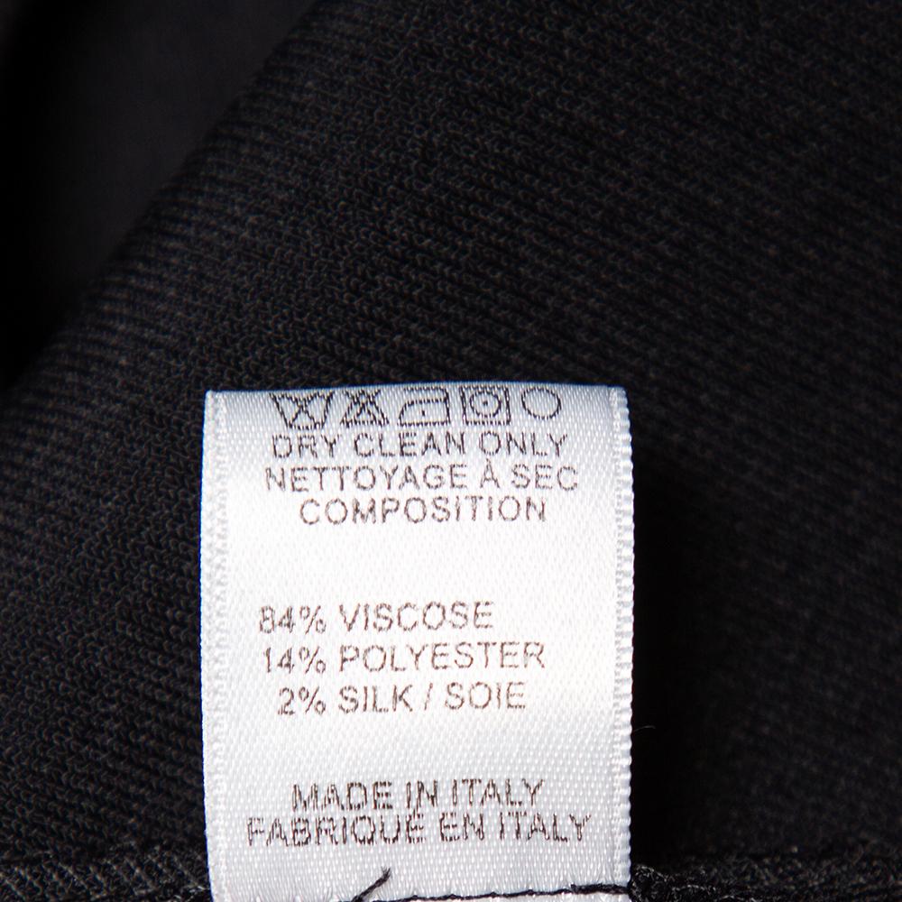 Elie Saab Black Knit Tasseled Midi Skirt S 3