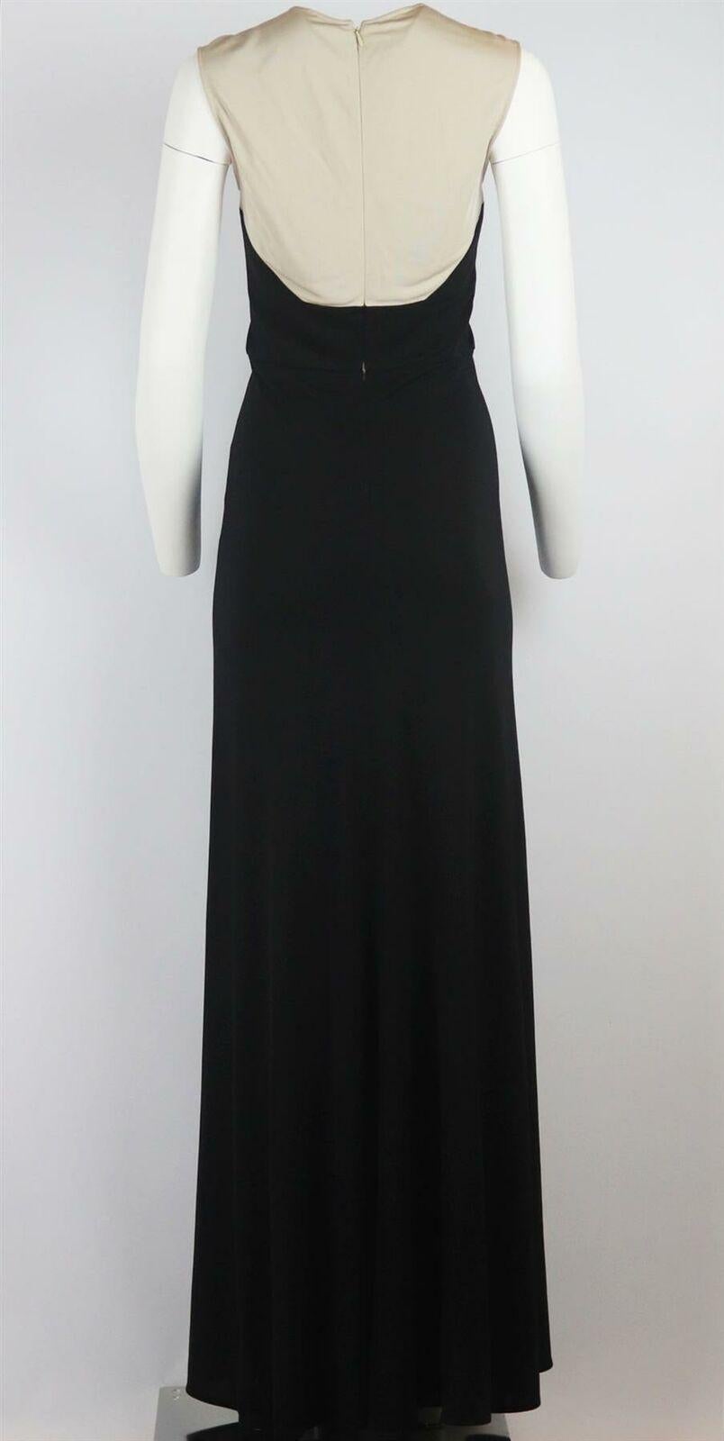 Black Elie Saab Draped Jersey Gown