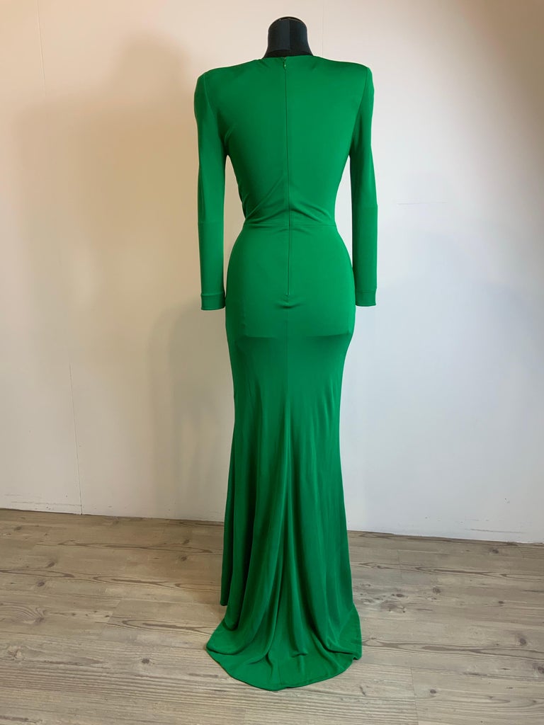 amazon plus size green dresses Elie Saab Junior green dress with shoulder embellishments ELIE SAAB
