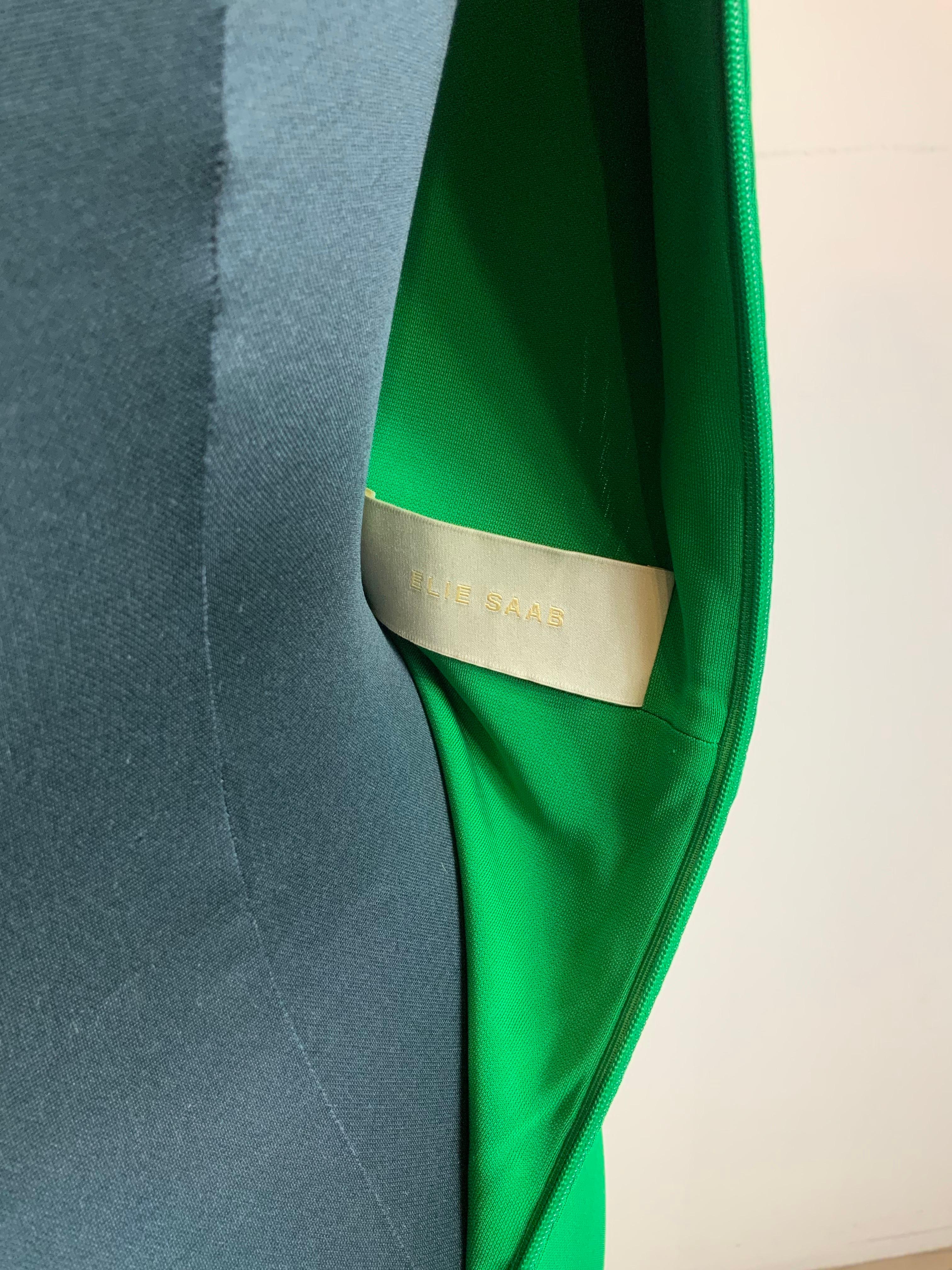 Vestido de noche verde Elie Saab en venta 2