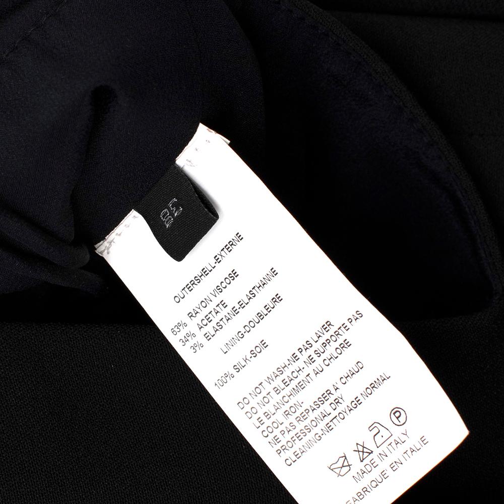 Women's or Men's Elie Saab High Neck Black Jumpsuit with Cutouts - Size US 6 For Sale