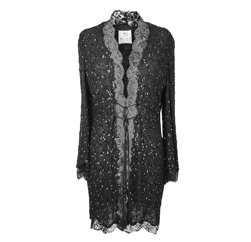 Elie Saab Jacket Coat Gorgeous Lace Sequined 6 / 8 New In New Condition In Miami, FL