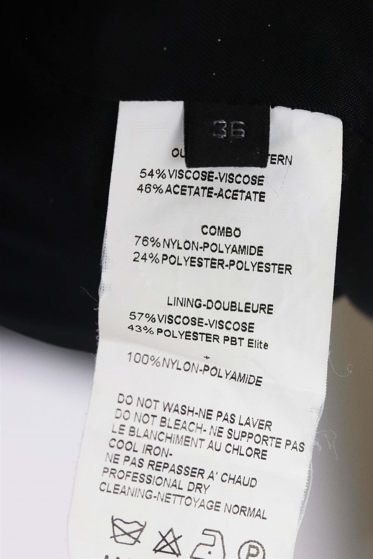 De las mujeres Elie Saab Vestido de crepé elástico con paneles de encaje FR 36 UK 8
