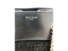 Elie Saab Medium Bucket Bag -  Black Suede/Gold