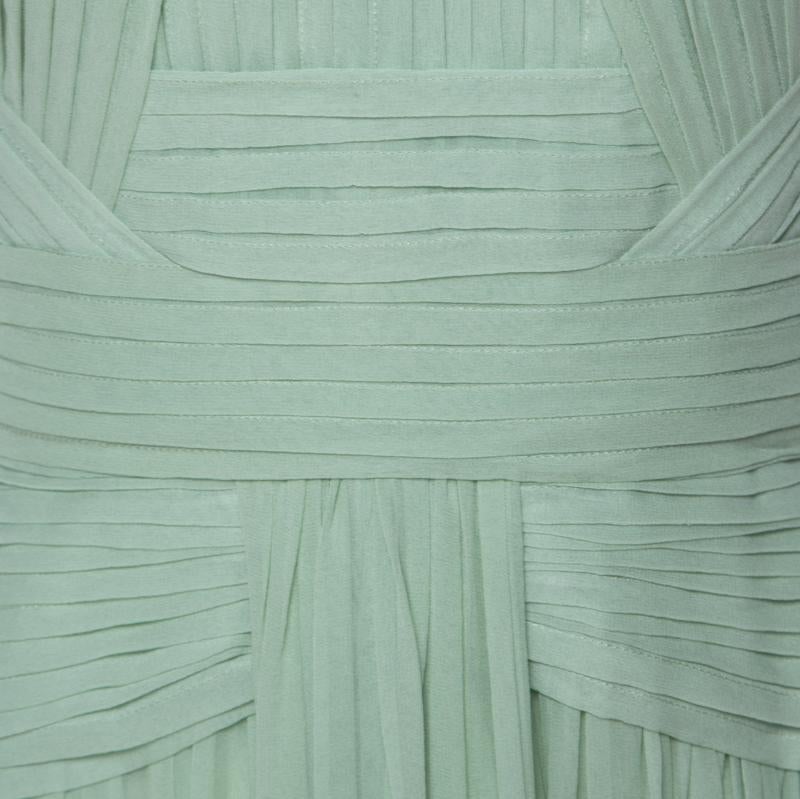 mint green silk dress