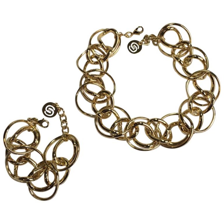 Elie Saab Necklace And Bracelet Set at 1stDibs | elie saab jewelry