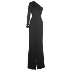 Elie Saab One Shoulder Stretch Jersey Gown