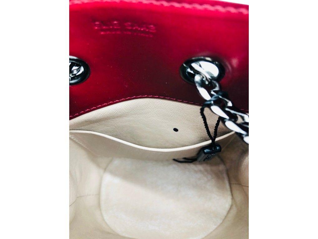 Elie Saab Paris Blood Red Bucket Bag - studs For Sale 1
