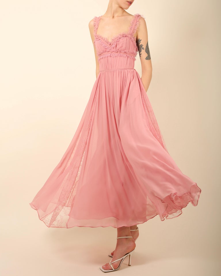 elie saab short pink dress Look 19  ELIE SAAB