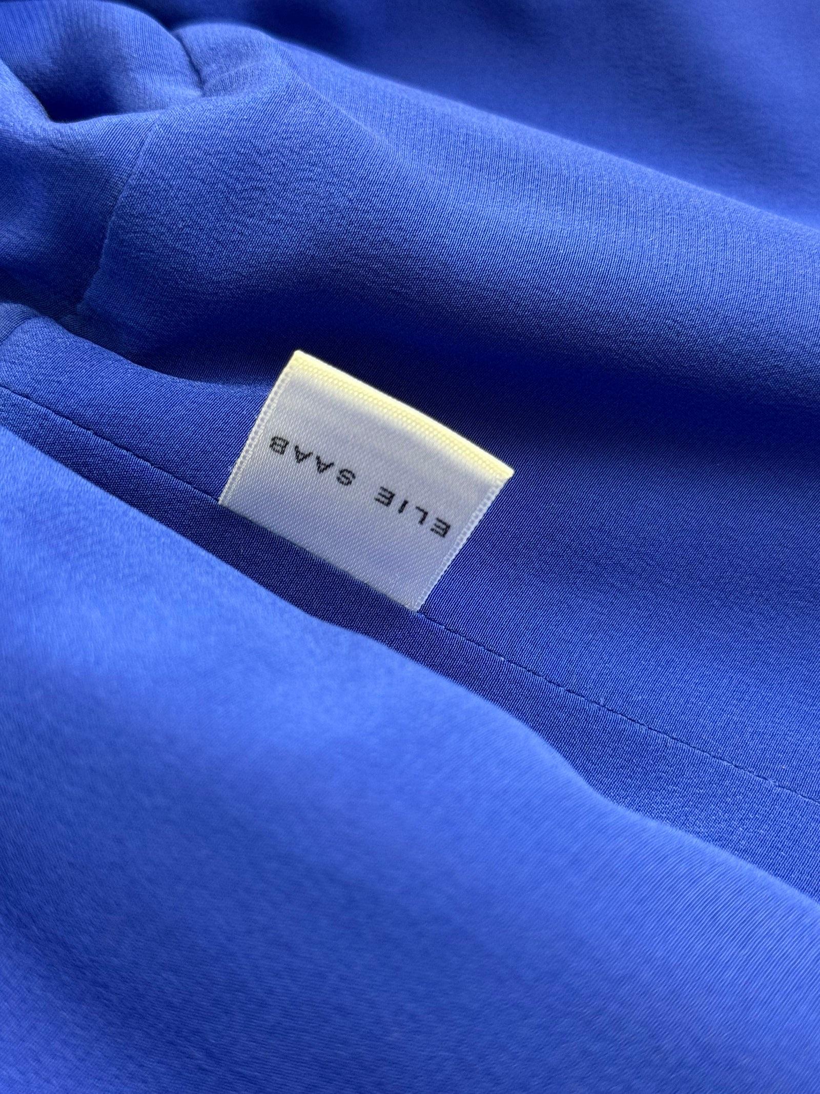 Elie Saab - Robe bustier en soie bleue, SS 2008 en vente 3