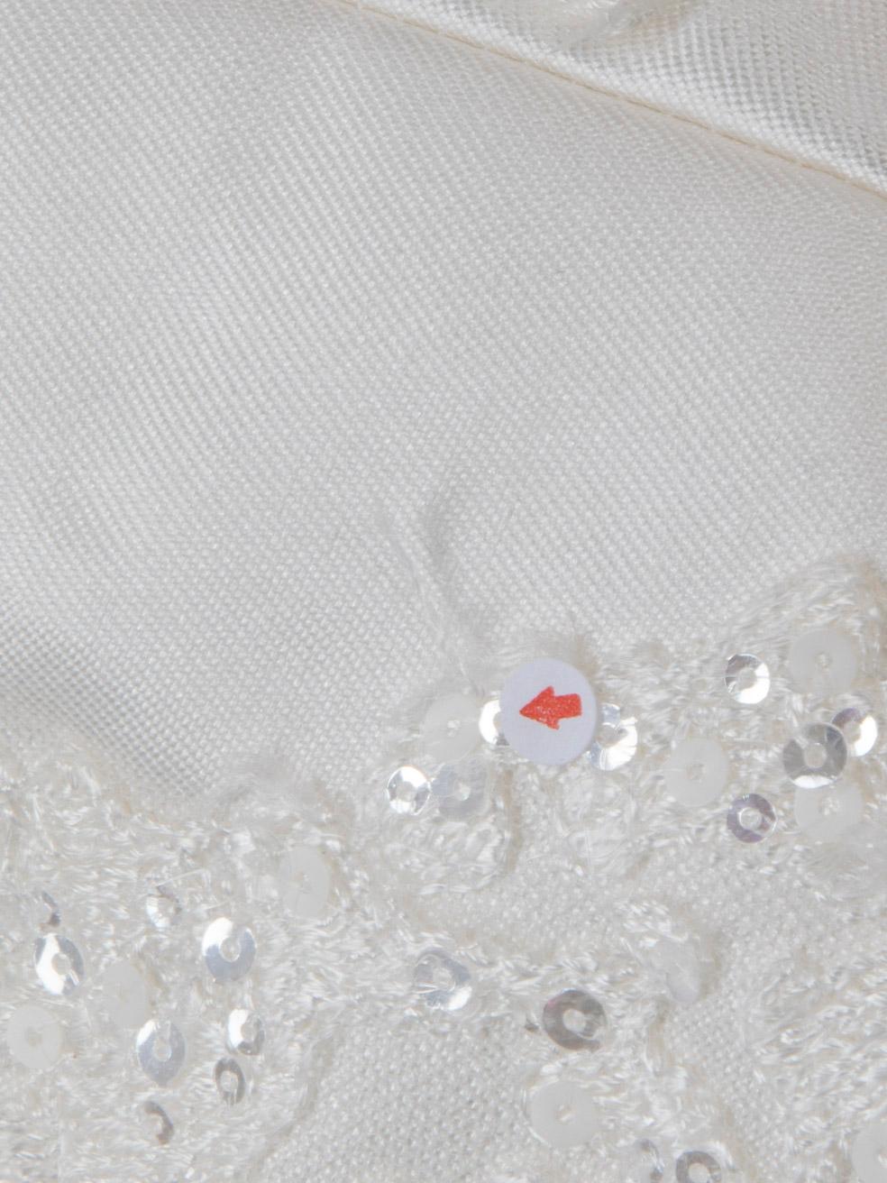 Elie Saab White Sequin Embellished Wedding Gown Size M 1