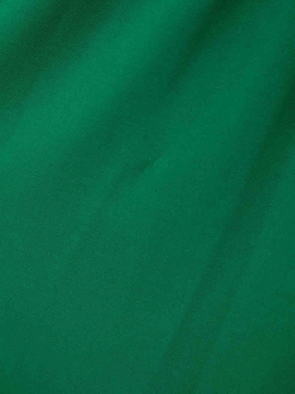 Elie Saab Women's Emerald Green Ruffled Maxi Dress 1