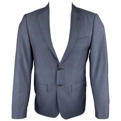 ELIE TAHARI 36 Short Navy Wool Notch Lapel Sport Coat