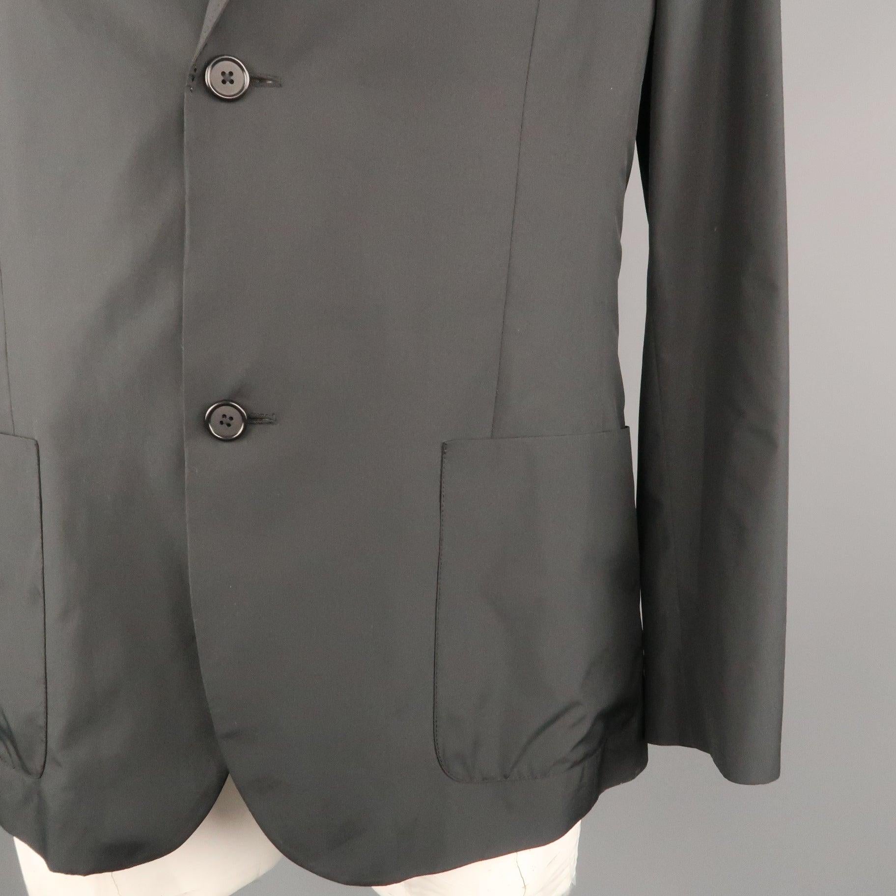 Men's ELIE TAHARI 44 Black Polyester Jacket For Sale