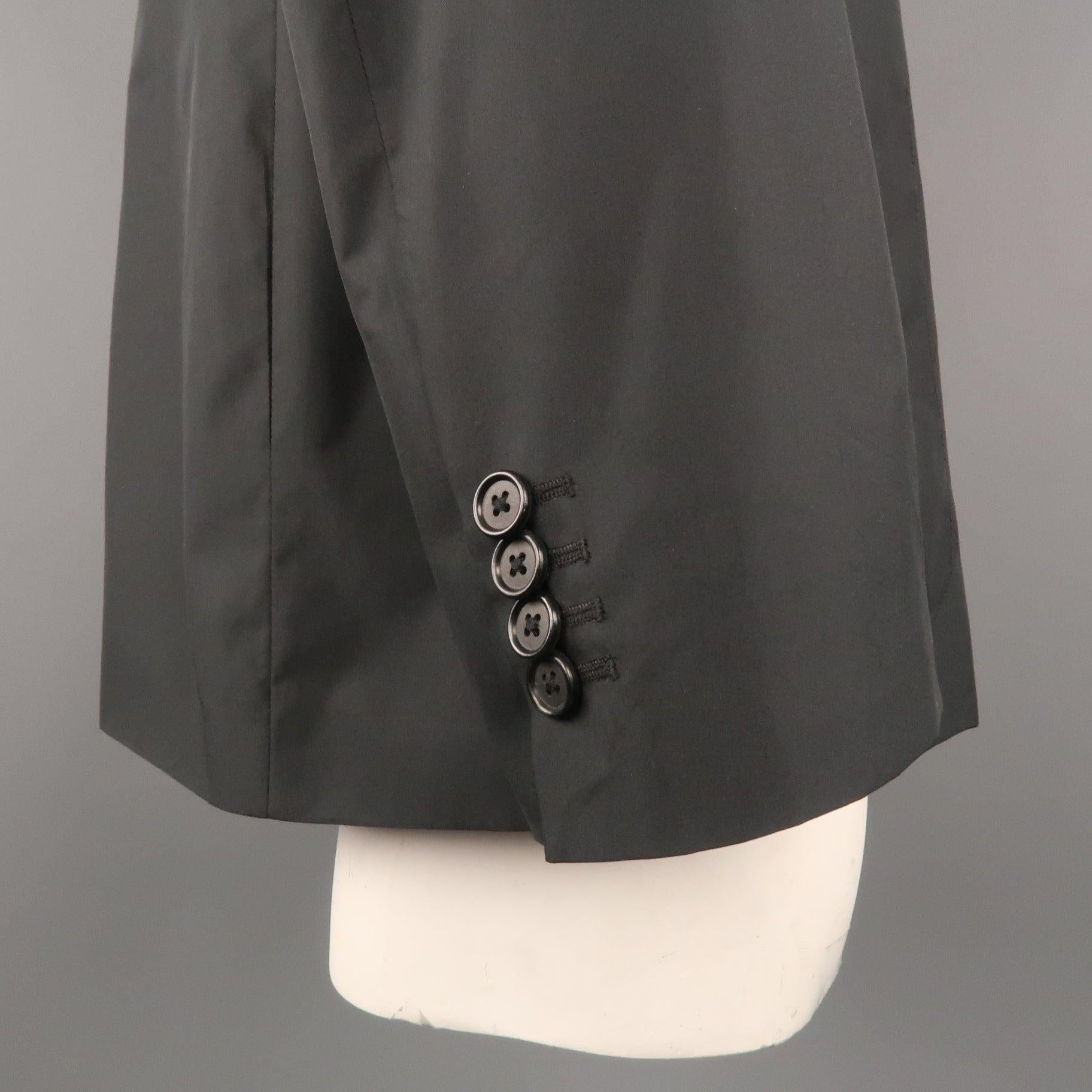 ELIE TAHARI 44 Black Polyester Jacket For Sale 3