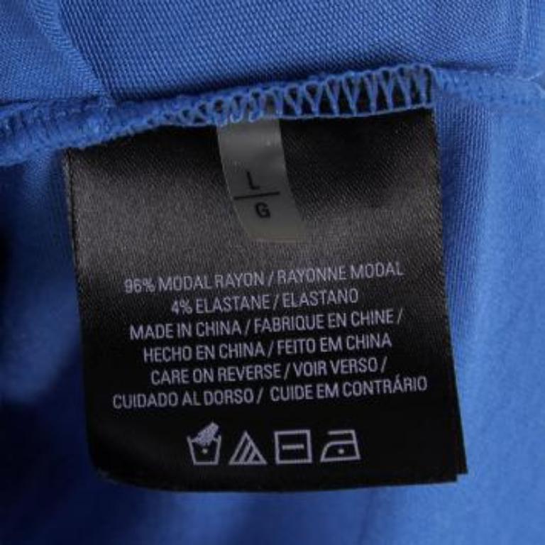 Haut sans manches Elie Tahari bleu cobalt à col bénitier L en vente 1