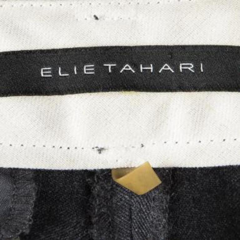 Elie Tahari pantalon tailleur en laine grise S Pour femmes en vente