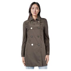 Elie Tahari Khaki Mid Länge Trench Größe XS
