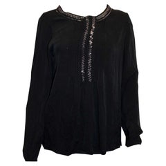 Elie Tahari Silk Velvet Jacket with Embroidered Details For Sale at ...