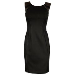 ELIE TAHARI Talla 0 Vestido sin mangas en mezcla de viscosa negro