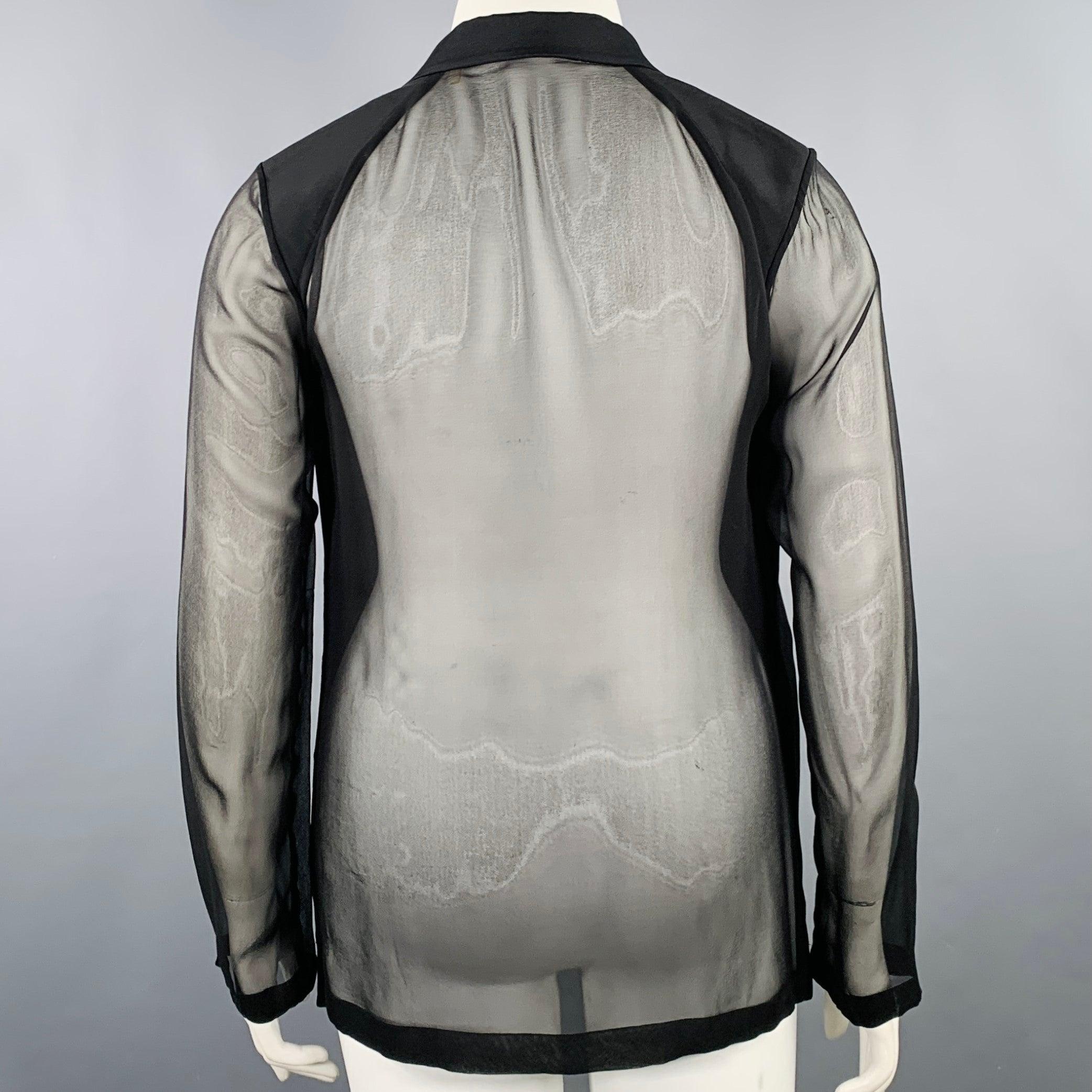 Nero Elie Tahari Taglia 10 Giacca Blazer in poliestere nero con un solo bottone in vendita