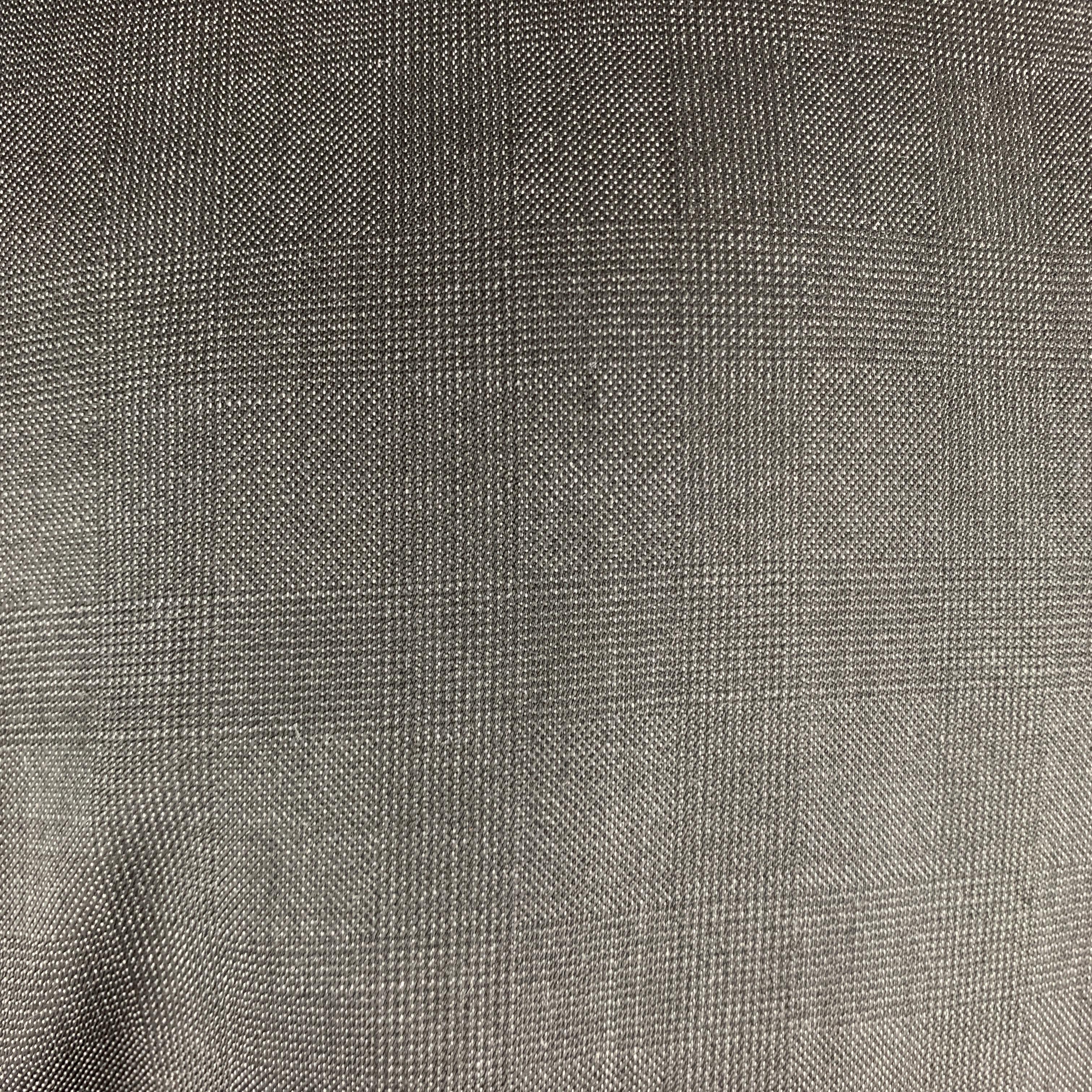 Black ELIE TAHARI Size 40 Charcoal Glenplaid Wool Notch Lapel Suit NWT