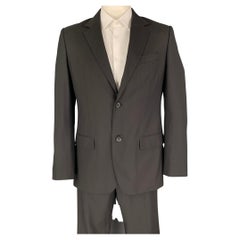 ELIE TAHARI Size 42 Regular Navy Pinstripe Virgin Wool Notch Lapel Suit