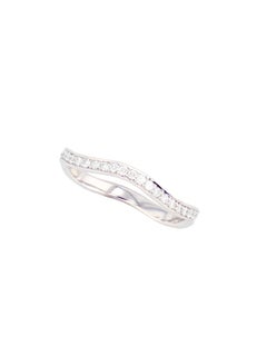 Elie Top Dame Du Lac Bague Stilet Diamants or Blanc