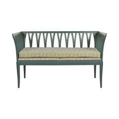Eliel Saarinen Cranbrook "The Blue Settee" Jugendstil-Sofa oder -Bank