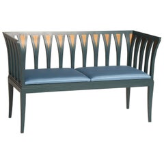 Eliel Saarinen pour Adelta:: Finlande:: " Blue Sofa ":: conçu en 1929 pour la maison Saarinen