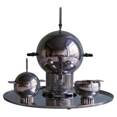 Eliel Saarinen for Alessi Limited Edition 925 Silver Samovar Tea Set