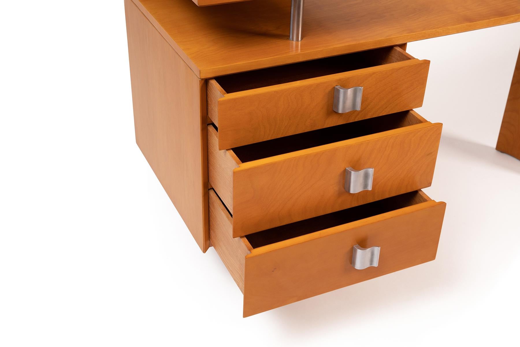 North American Deco Birch Desk by Saarinen for Johnson, 1940's For Sale