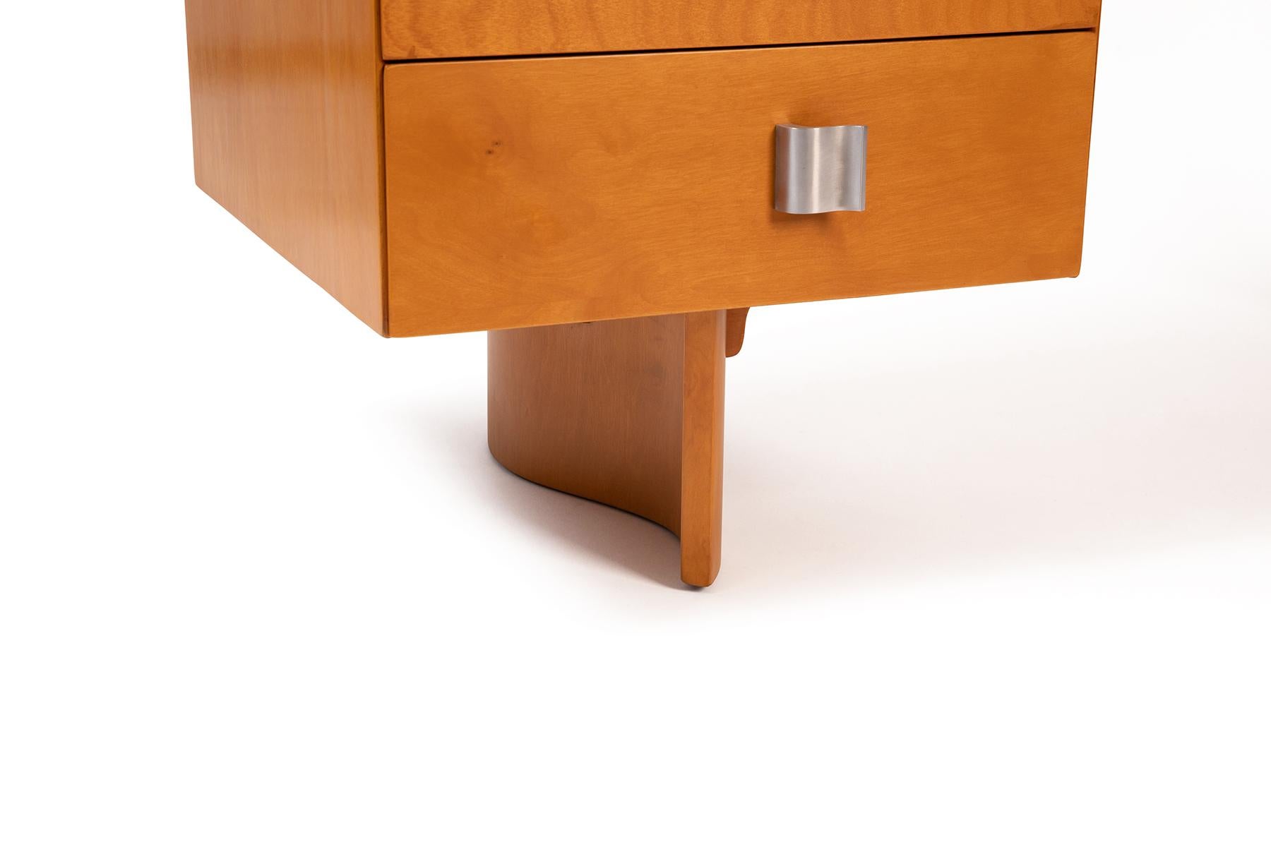 Saarinen 1940's Johnson Birch Desk  In Good Condition For Sale In Phoenix, AZ