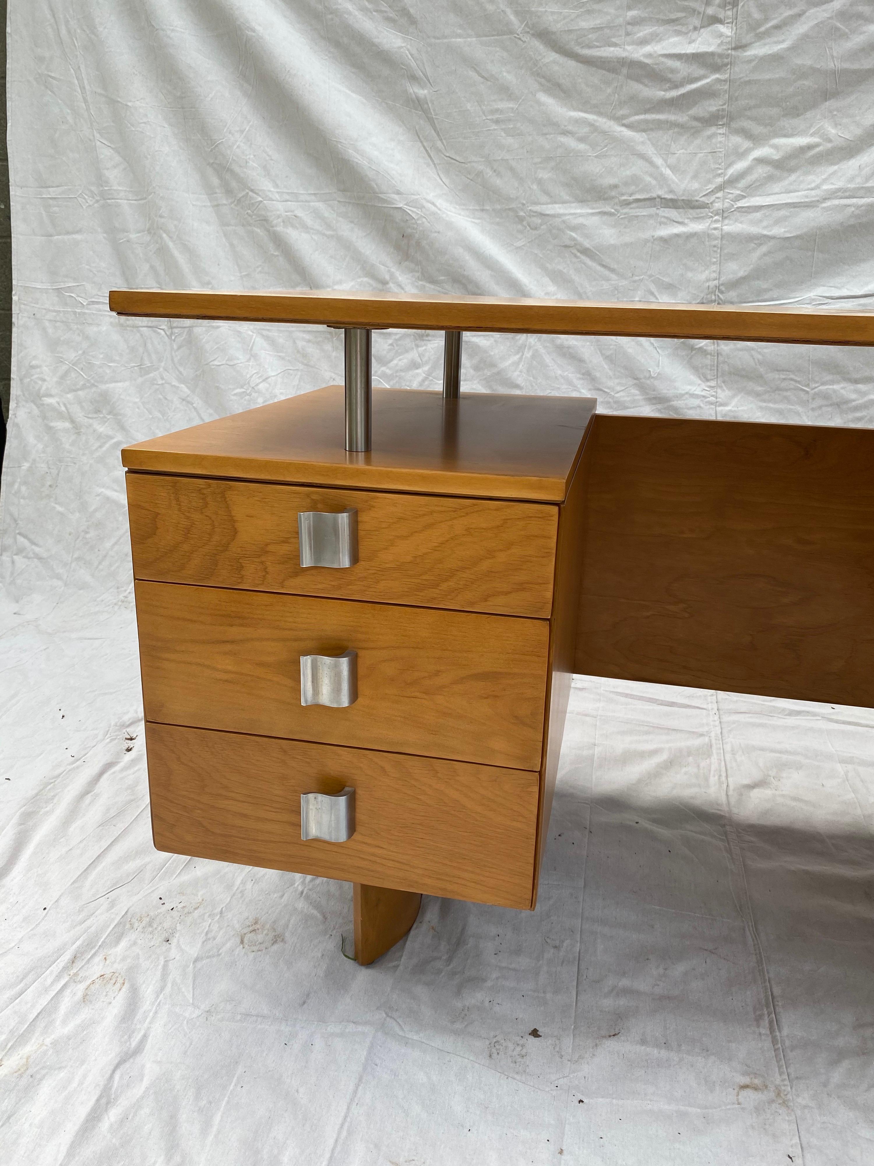 Mid-Century Modern Eliel Saarinen for Johnson Furniture Executive Desk
