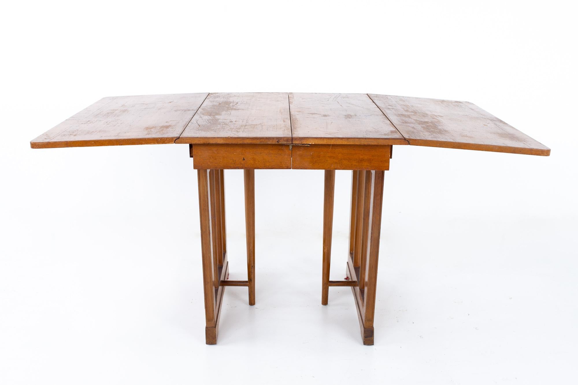 Mid-Century Modern Eliel Saarinen for Rway Mid Century Drop Leaf Table