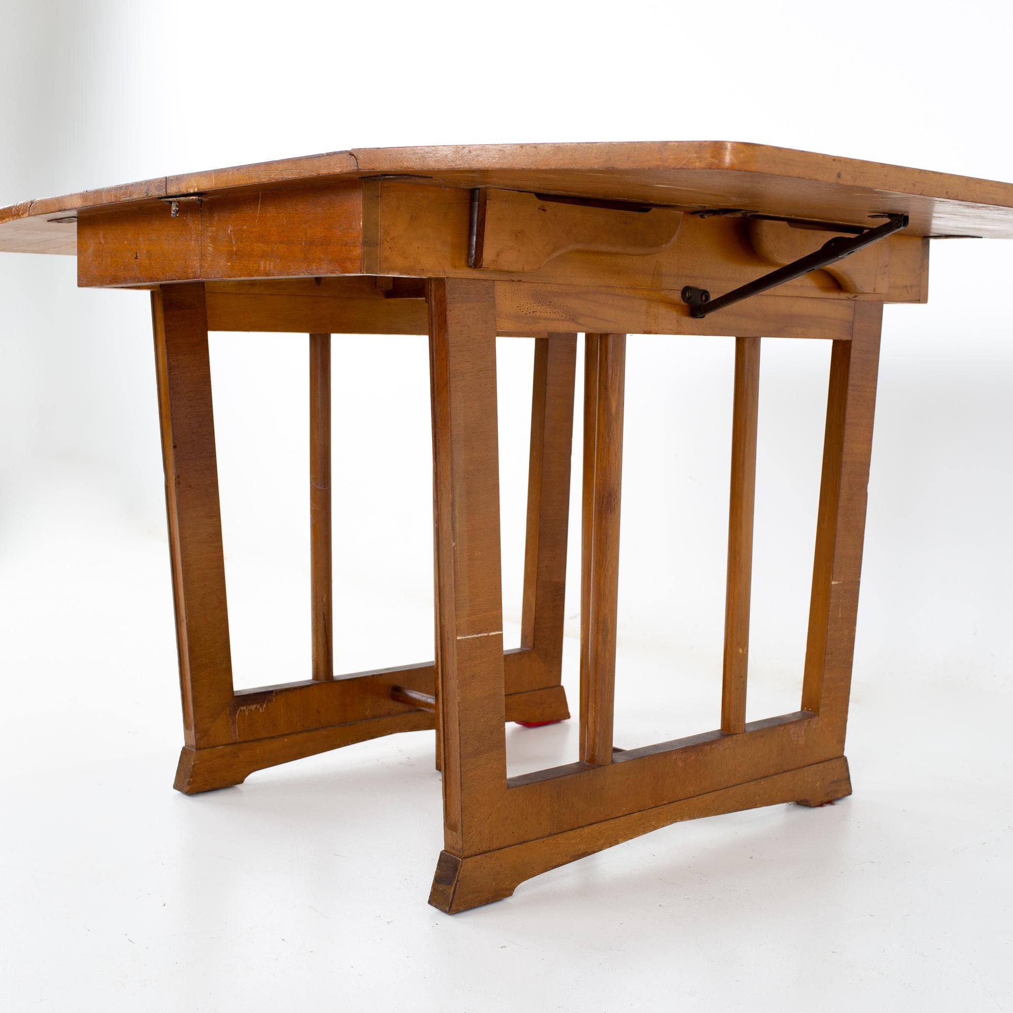 Late 20th Century Eliel Saarinen for Rway Mid Century Drop Leaf Table