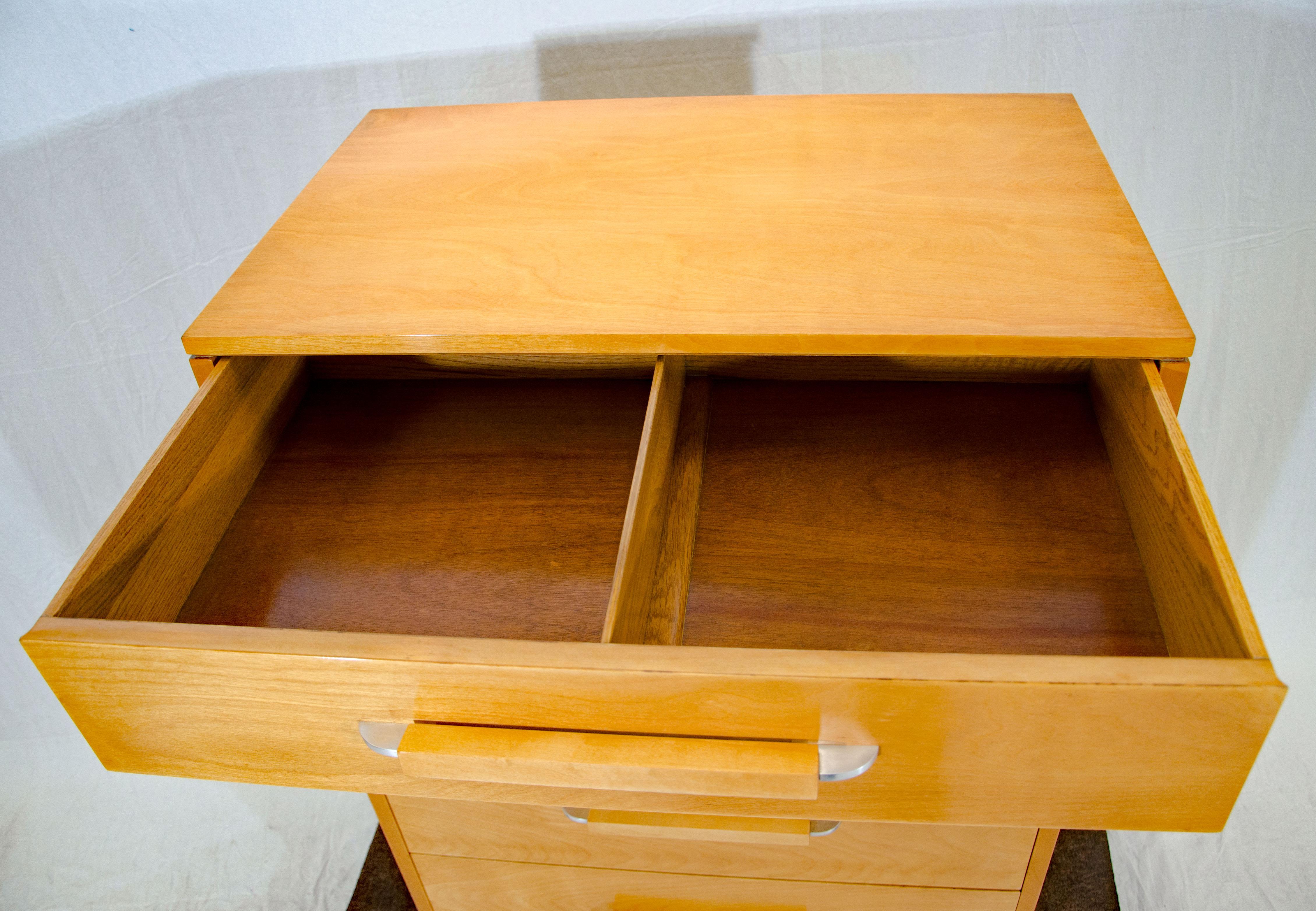 American Eliel Saarinen Highboy Dresser, Johnson Furniture Co.