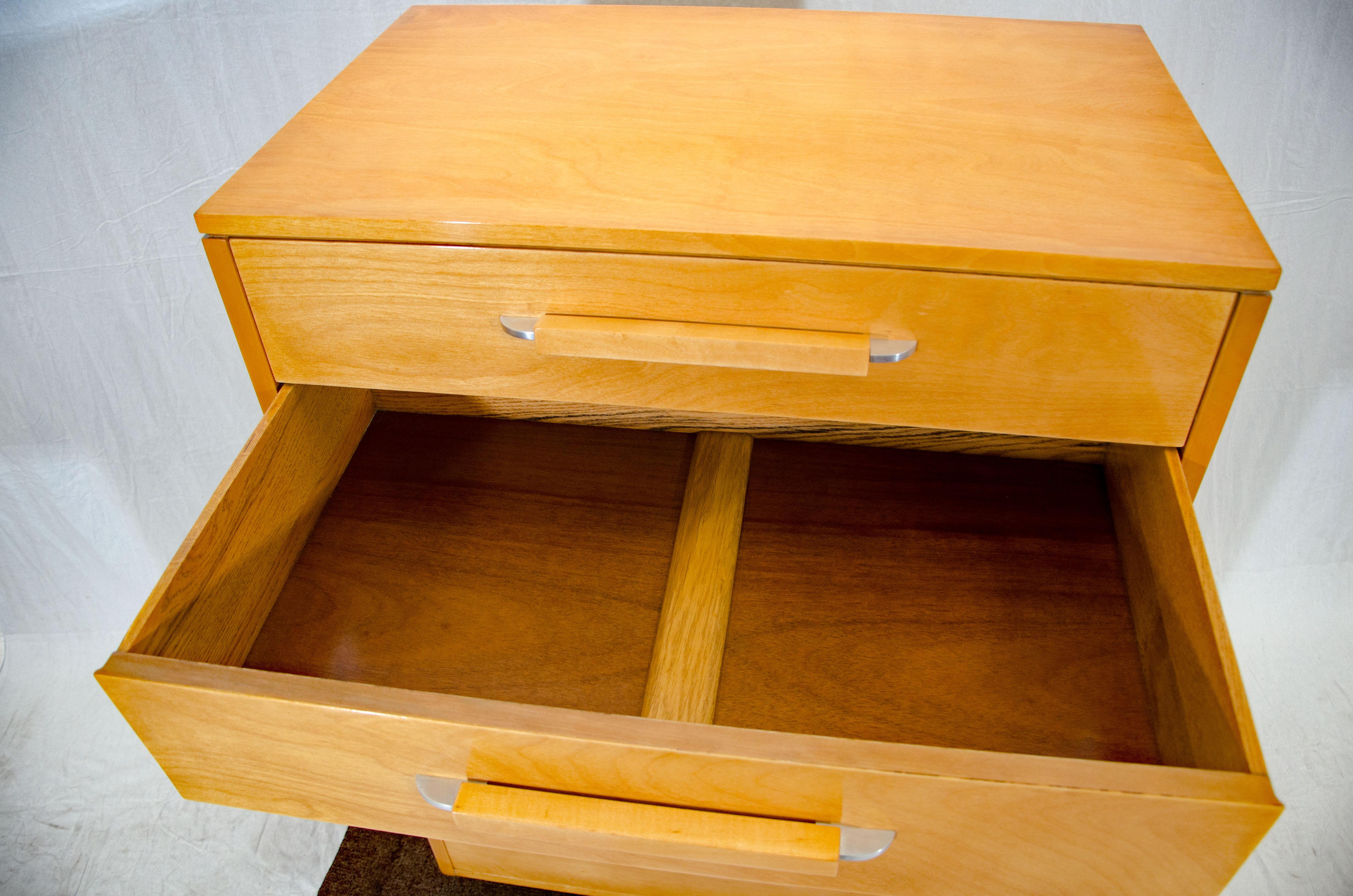 Eliel Saarinen Highboy Dresser, Johnson Furniture Co. In Good Condition In Crockett, CA