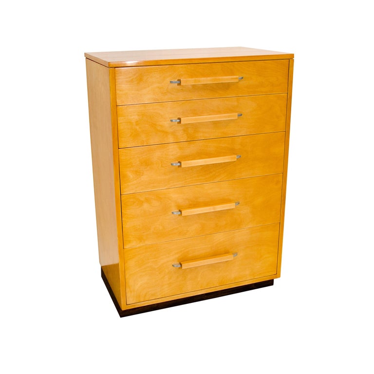 Eliel Saarinen Highboy Chest Of Drawers, Johnson Furniture Co. at 1stDibs