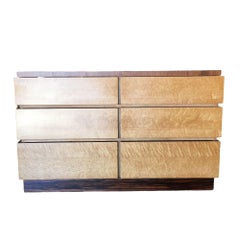 Eliel Saarinen Inspired Streamline Moderne 6-Drawer Dresser