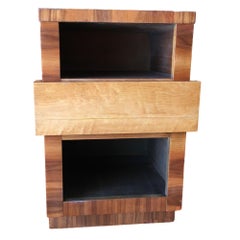 Eliel Saarinen Inspired Streamline Moderne Bedside Side Table