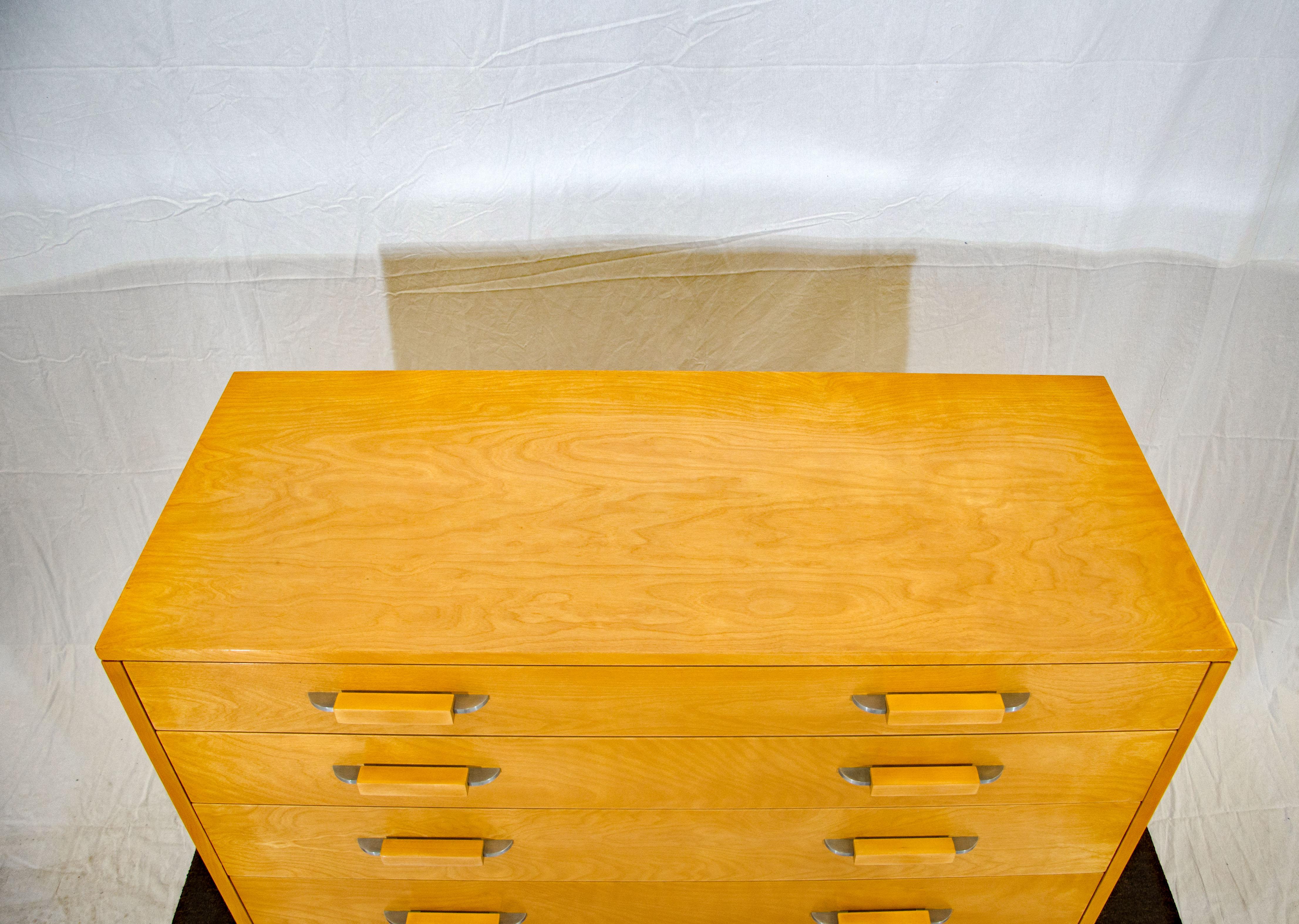 Art Deco Eliel Saarinen Low Chest, Johnson Furniture Co.