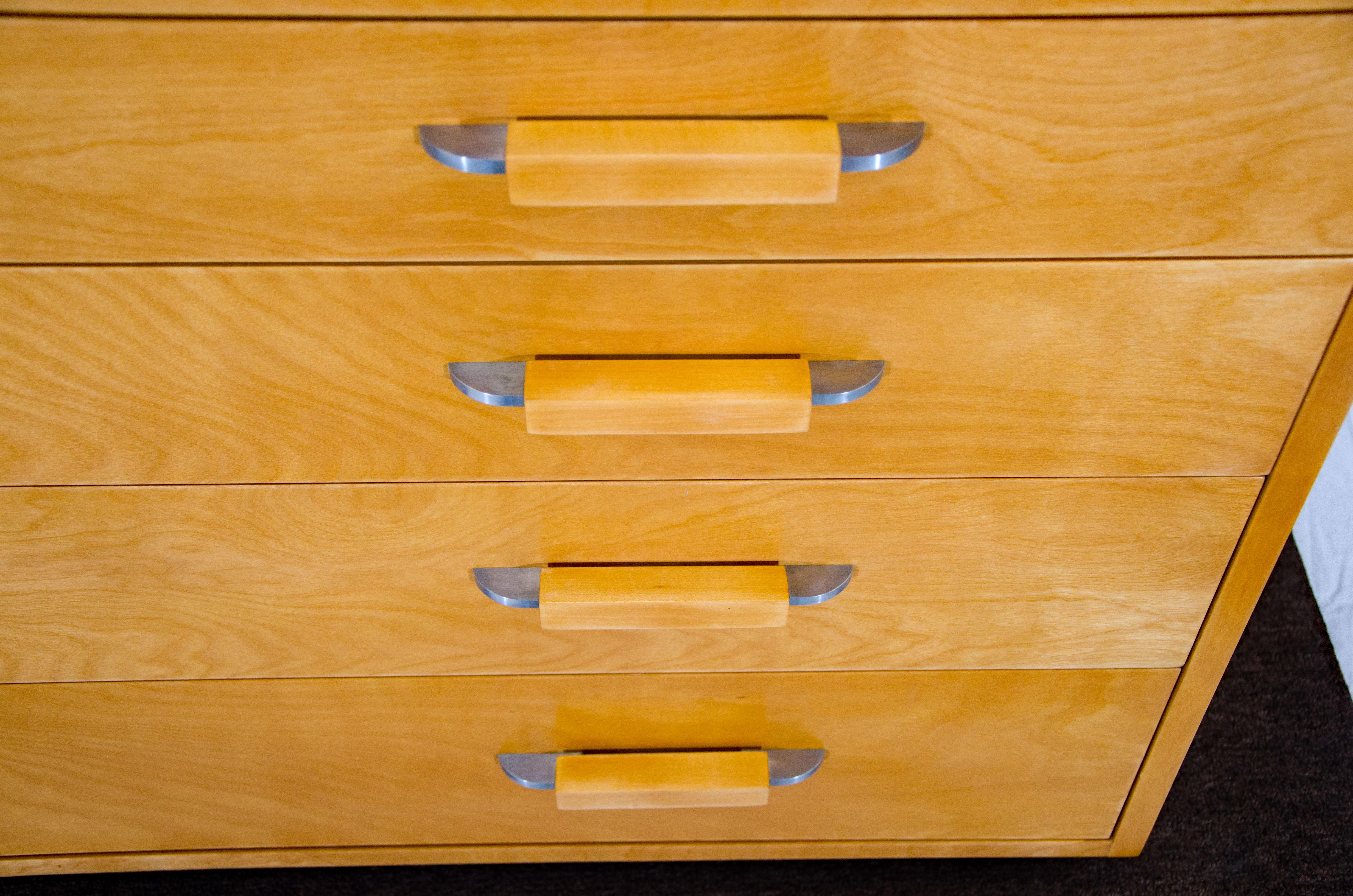 Birch Eliel Saarinen Low Chest, Johnson Furniture Co.