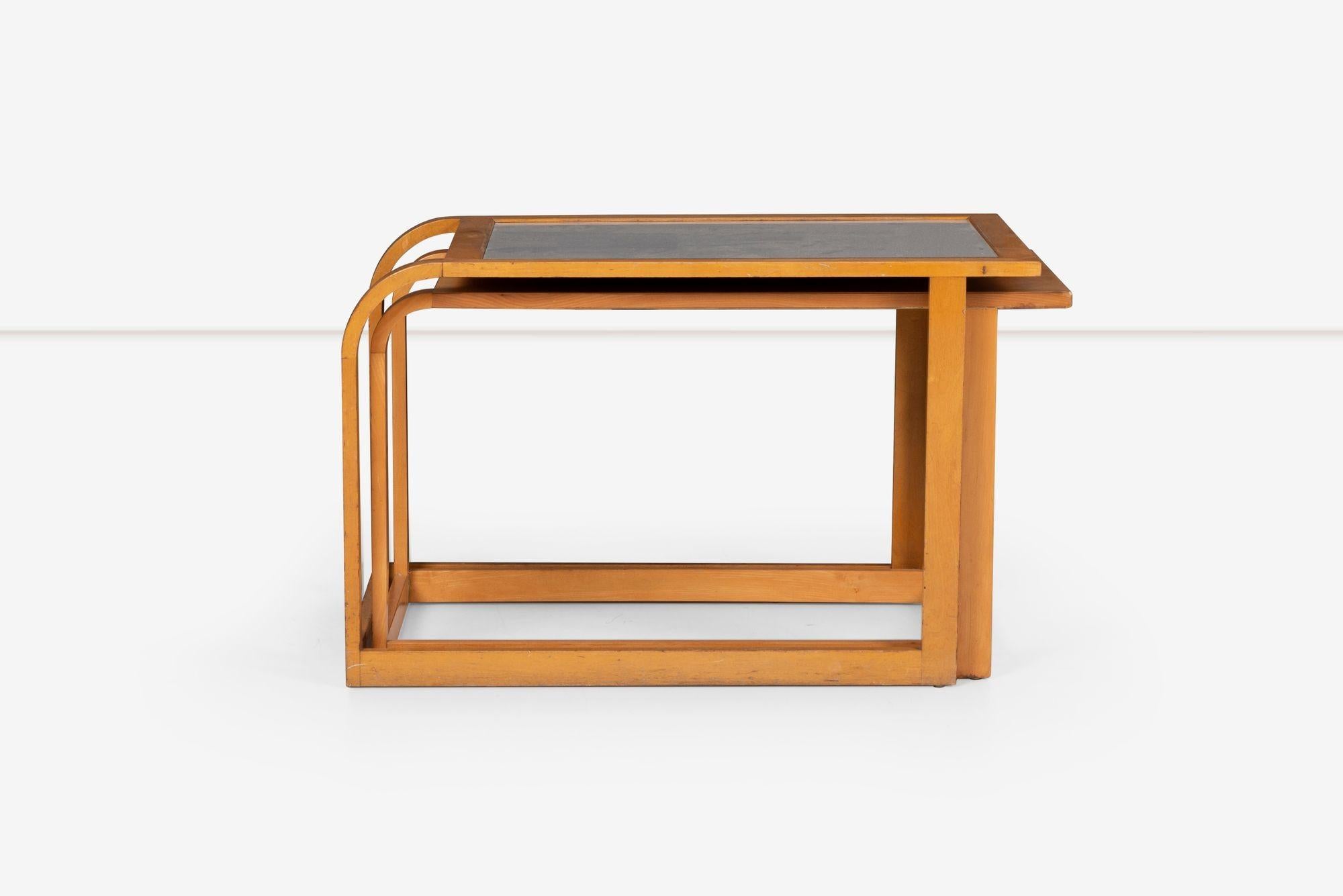 Eliel Saarinen Nesting Tables for Johnson Furniture Company, 1940 For