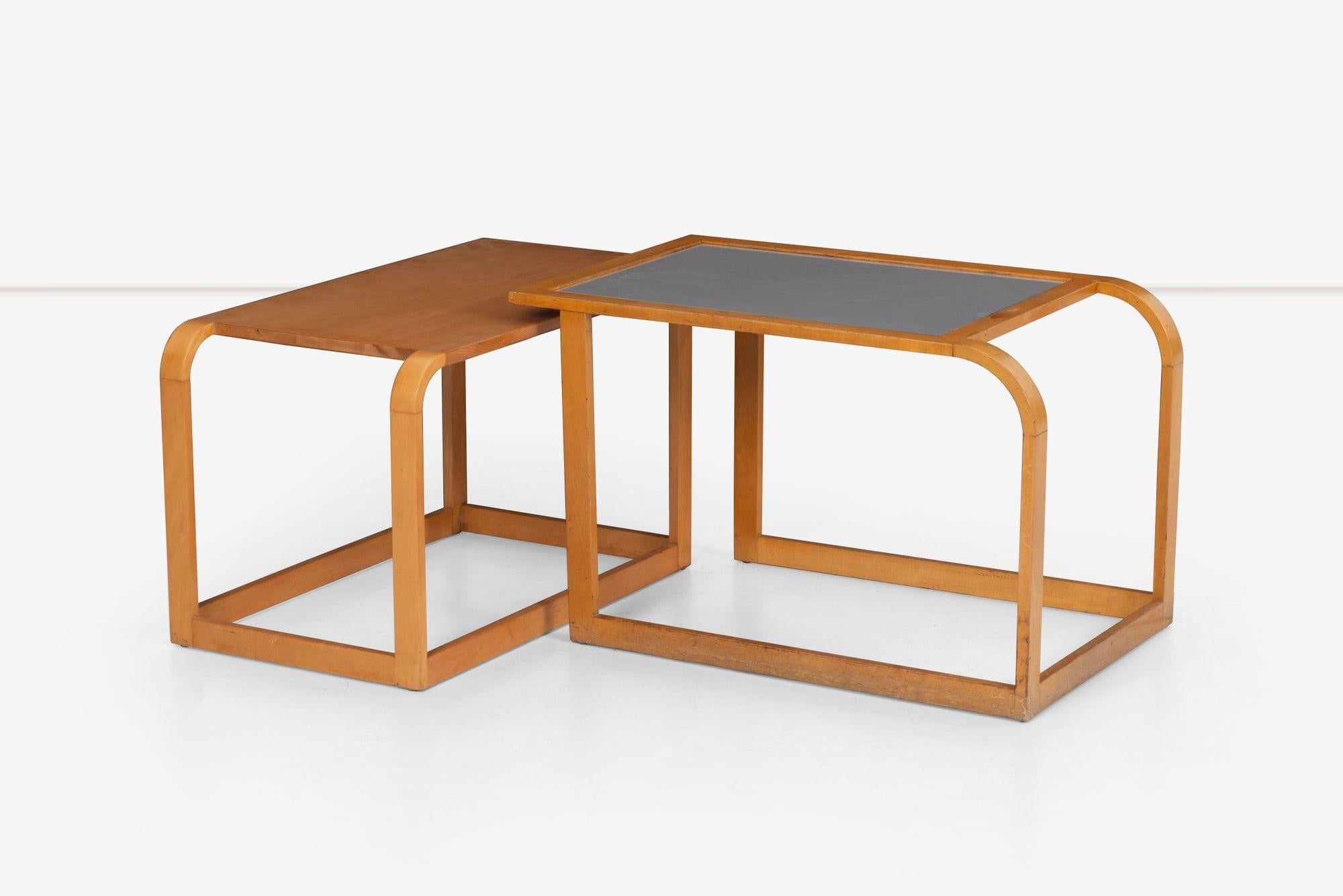 Mid-20th Century Eliel Saarinen Nesting Tables for Johnson Furniture Company, 1940 For Sale