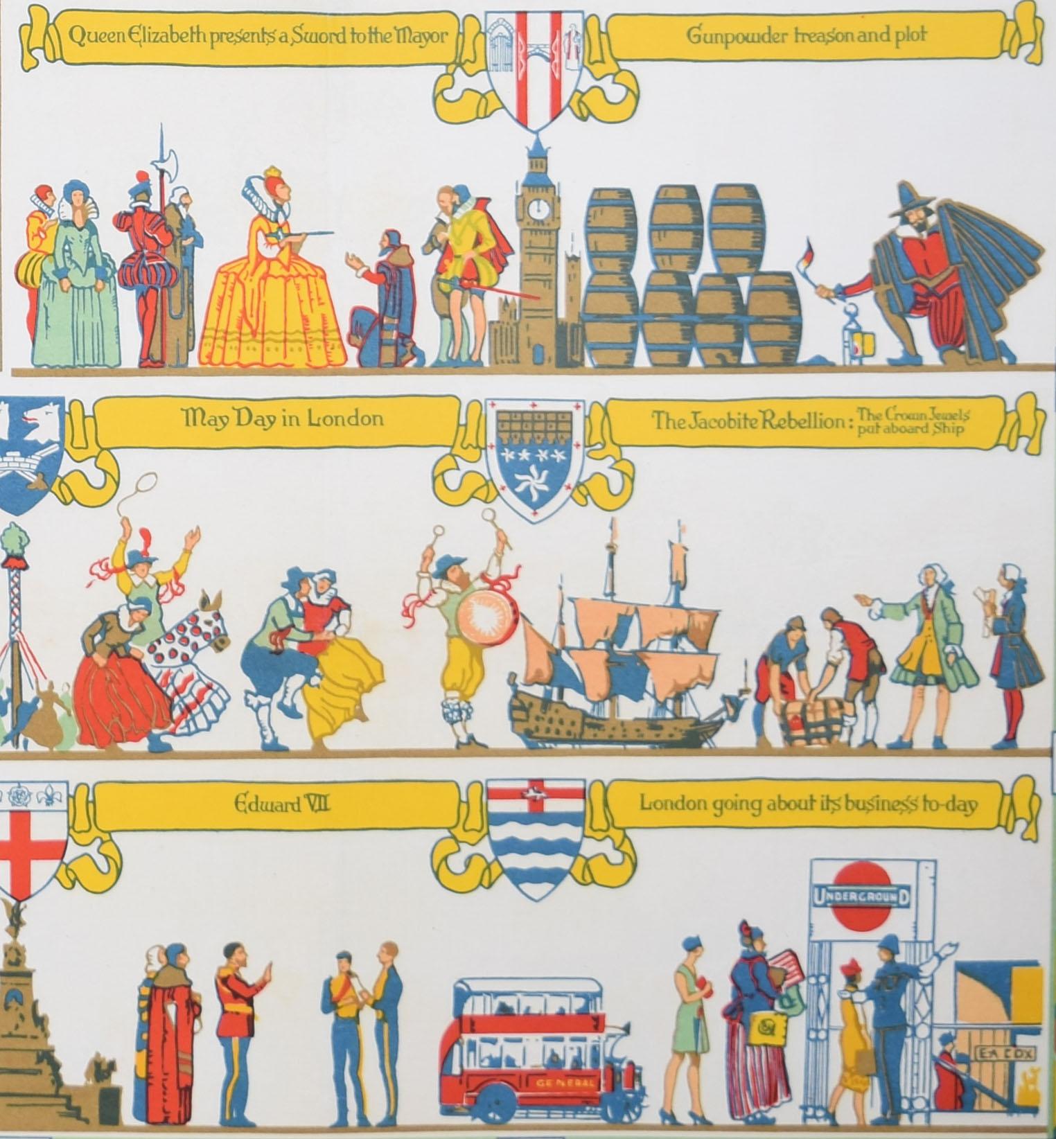 Manifesto originale della metropolitana di Londra del 1926 E A Cox - Print Beige di Elijah Albert Cox