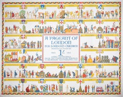 Pageant of London 1926 original London Transport Underground poster E A Cox