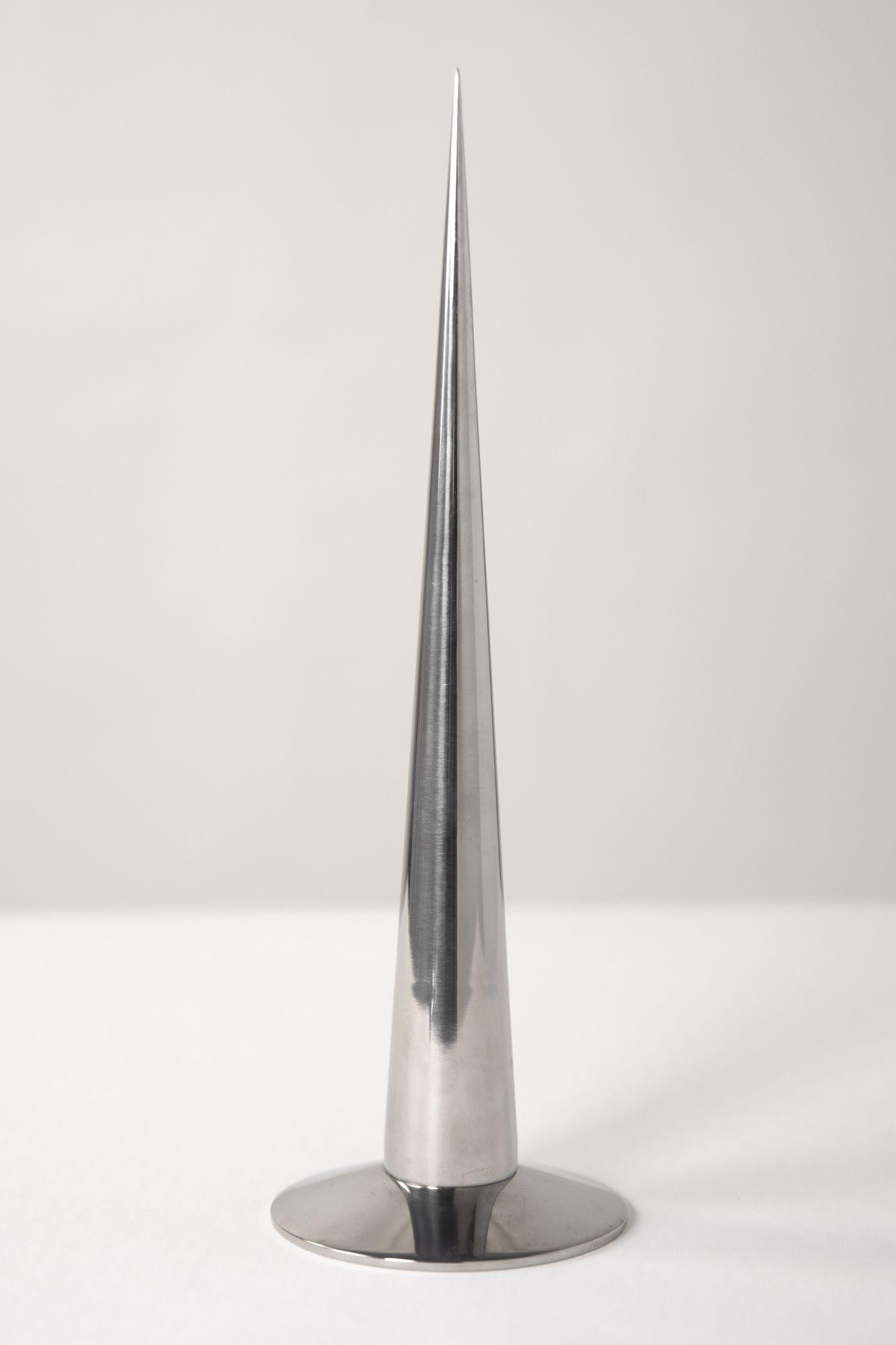 David Herschler Chrome Kinetic Table Top Mid Century Modern Sculptures 76 in vendita 6